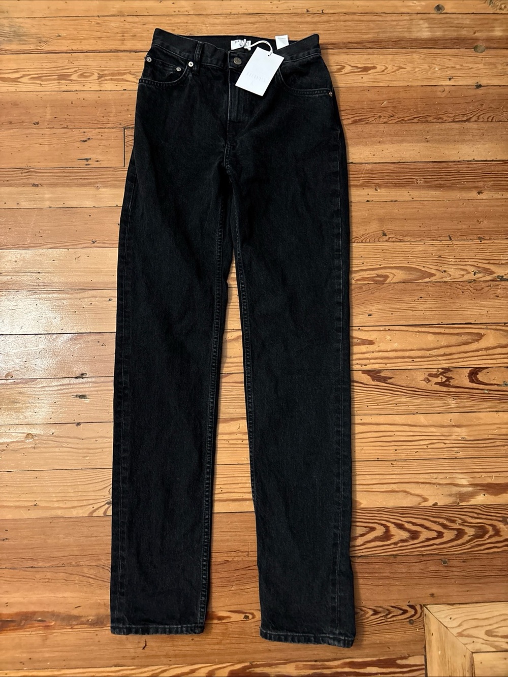 Women's European New Filippa K Tapered Jeans - Charcoal Black - Size 28